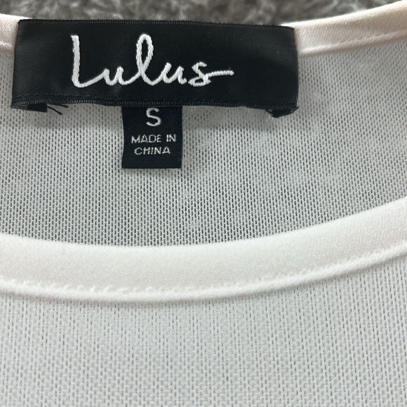 NWT Lulus Iced latte white shift dress size S - Picture 4 of 10